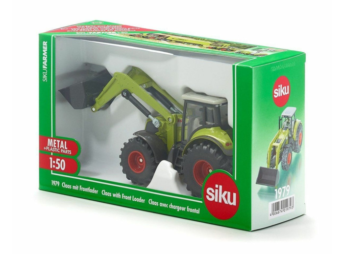 SIKU 1979 TRACTEUR CLAAS CHARGEUR FRONTAL 1:50 METAL BOITE D ORIGINE