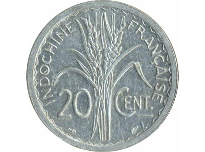 INDOCHINE 20 CENT 1945 TTB