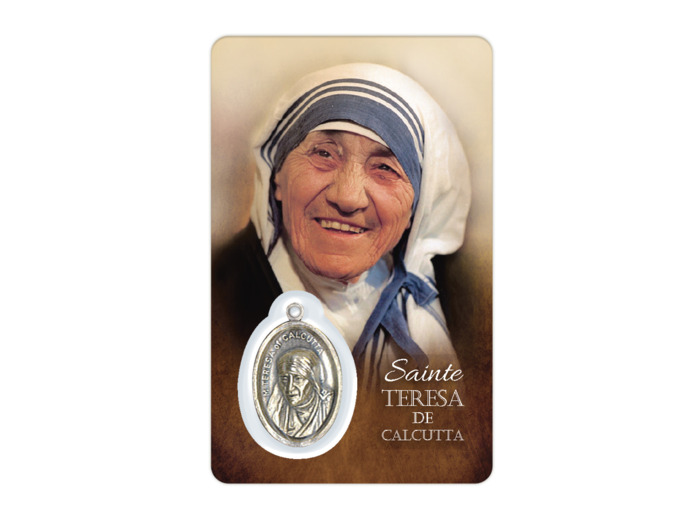 Carte-prière avec insertion STE TERESA DE CALCUTTA-anglais