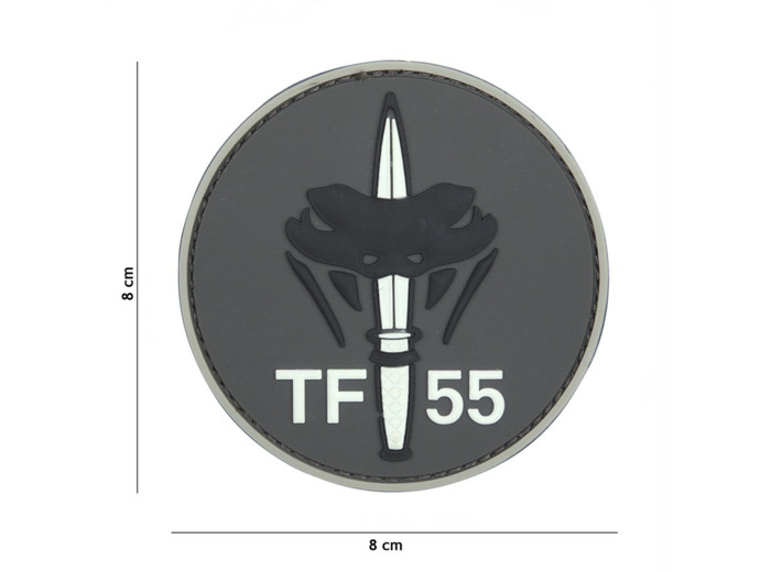 Patch 3D PVC TF-55 (gris)
