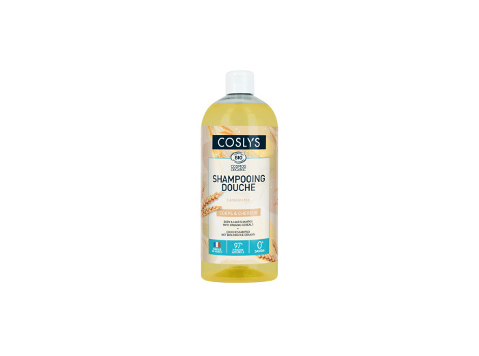 Shampoing douche sans savon aux céréales bio corps et cheveux 1L