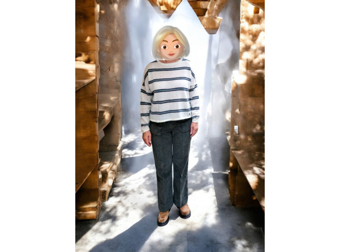 Pantalon velours denim studio Bella