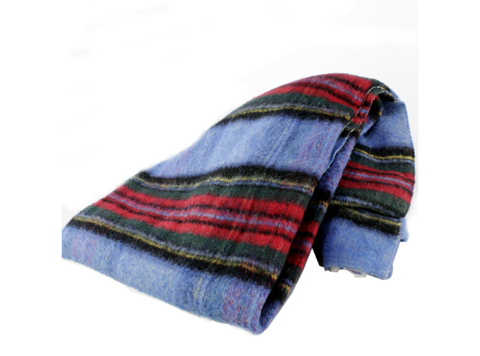 Couverture Ecossaise bleu et Rouge