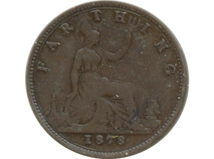 GRANDE BRETAGNE 1 FARTHING VICTORIA 1878 TTB
