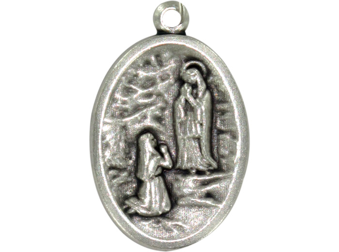 Médaille Allongée Bernadette/APPARITION LOURDES