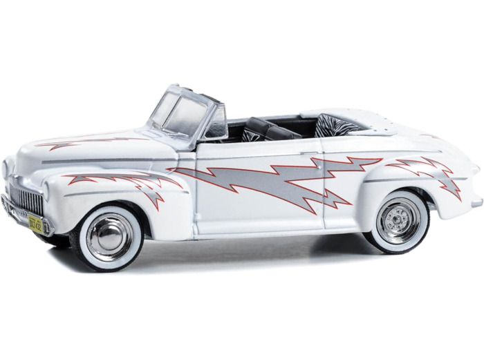 Ford DE Luxe "Greased Lightning" blanc 1948 - 1/64 - Greenlight