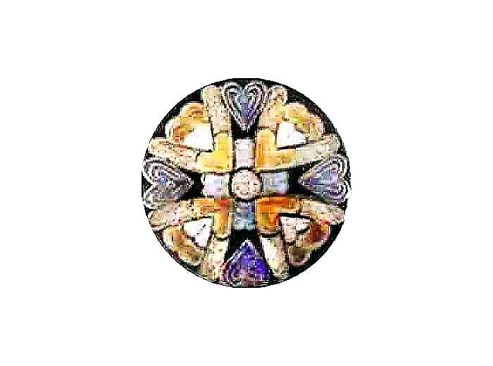 Croix de Le Corbusier D8,3cm - EMAUX DU LIBAN