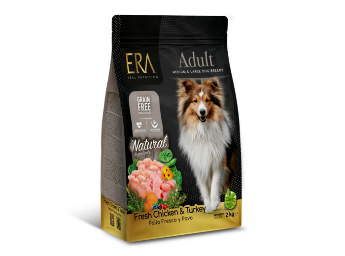 ERA Grain-Free, Poulet & Dinde pour chiens adultes (moyenne & grande race) - 10KG