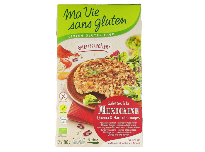 Galette à la Mexicaine Quinoa Haricots Rouges Bio 2x100g