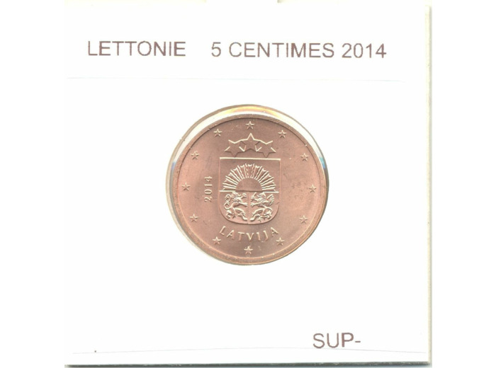 LETTONIE 2014 5 CENTIMES SUP-