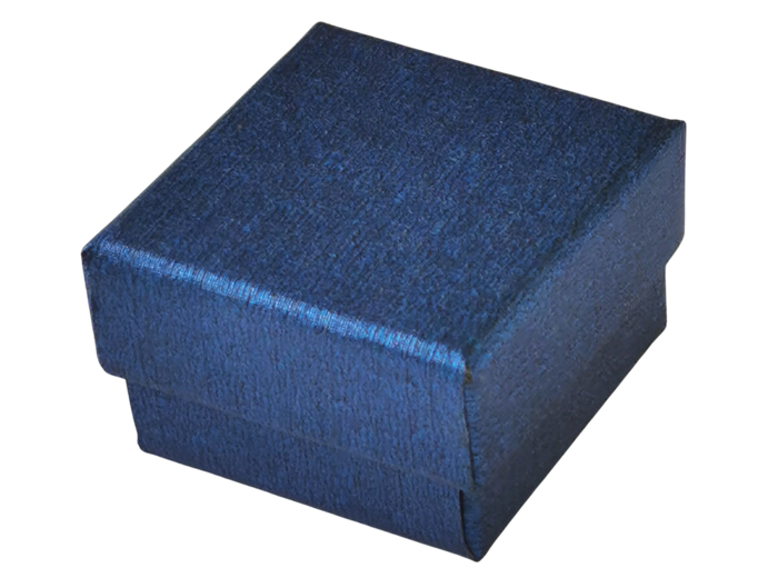 Boîte à bijoux cartonnée 5X5X Hauteur fermée 3cm