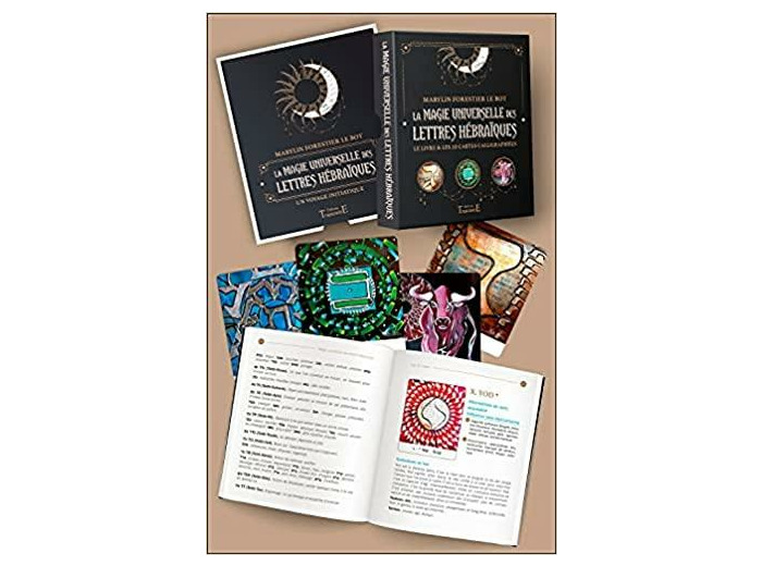 La magie universelle des lettres hébraïques - Le livre & les 22 cartes calligraphiées