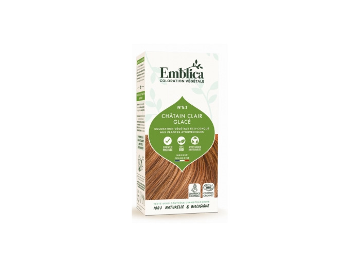 Coloration végétale Châtain clair glacé 5.1