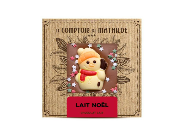 Tablette Chocolat Lait Noël 80G