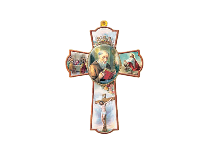 Croix en Bois 10x15cm - ST Benoît