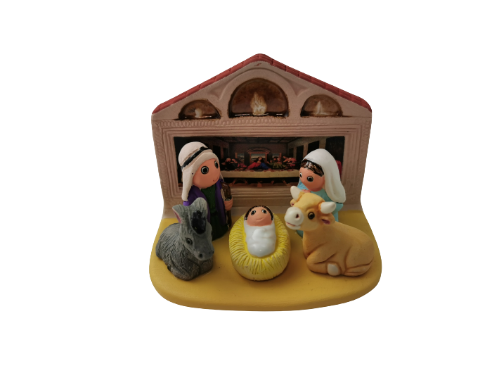 CRECHE en céramique BLOC 8x7cm- CENE
