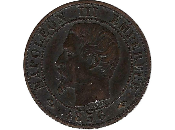 FRANCE 1 CENTIME NAPOLEON III 1856 A (Paris) TTB (G86)
