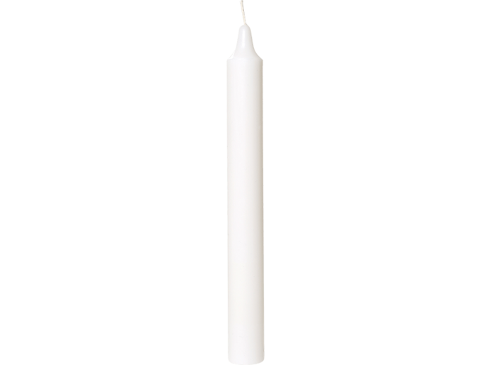 Bougie teintée masse - BLANCHE D2,1 x Ht20cm