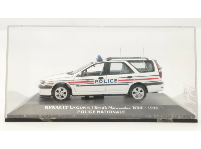 RENAULT LAGUNA 1 BREAK NEVADA RXE POLICE 1998 1/43 BOITE D'ORIGINE
