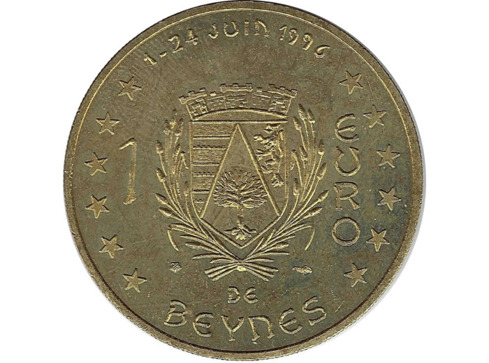 EURO TEMPORAIRE 1 EURO DE BEYNES 1996 UNC