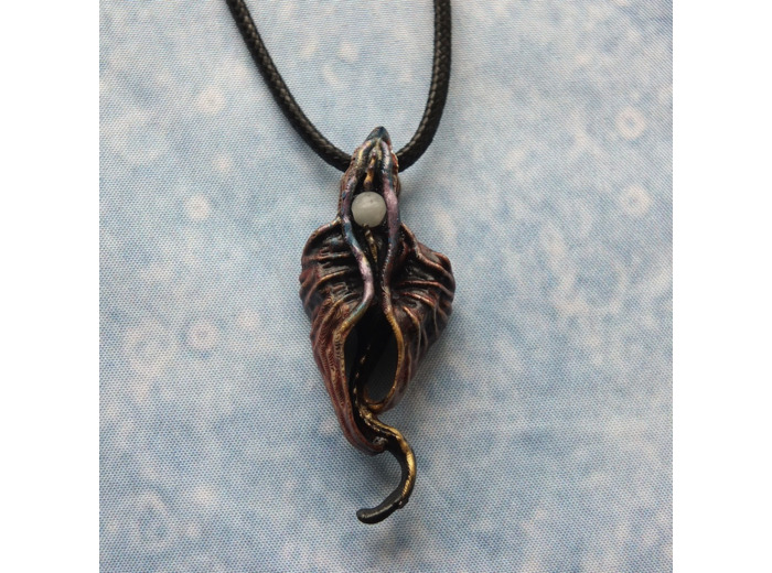 Pendentif "Le vol du dragon" pierre naturelle amazonite