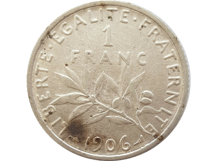 FRANCE 1 FRANC SEMEUSE 1906 TTB