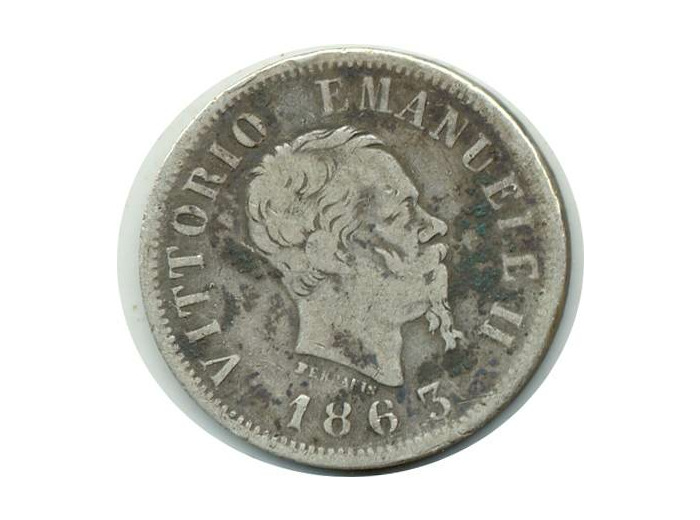 ITALIE 50 CENTESIMI 1863 NBN VITTORIO EMANUELE II TB+ (W14.2) N3