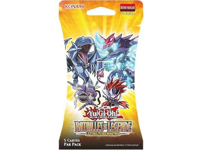 Yu-Gi-Oh! Booster Batailles de Légende : Le Tumulte des Monstres - 5 cartes - À partir de 6 ans - Édition française