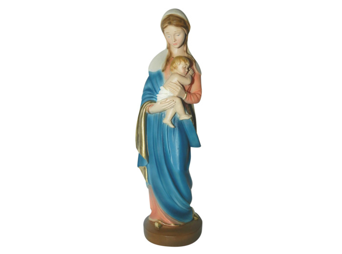 Vierge renaissance 16cm résine couleur
