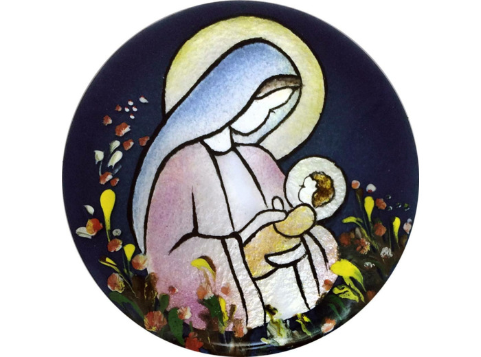 Divine mère D8,3cm - EMAUX DU LIBAN