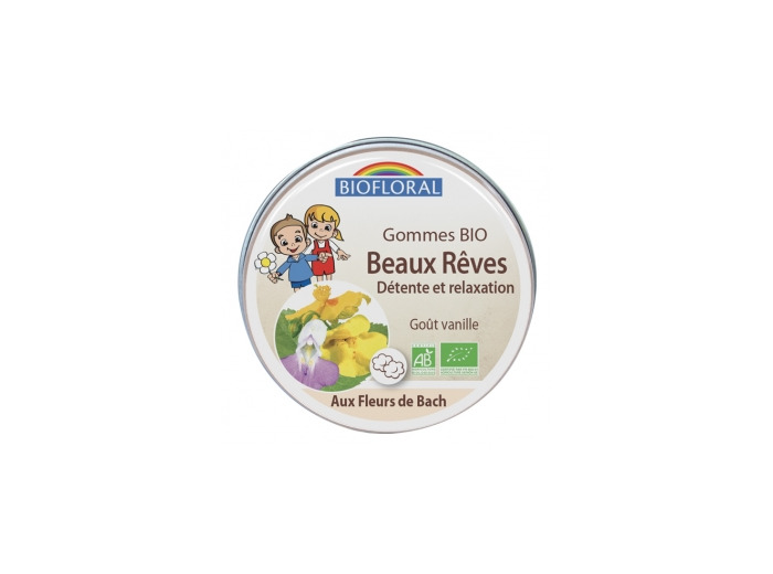 Gommes Beaux Rêves détente et relaxation goût vanille 45g