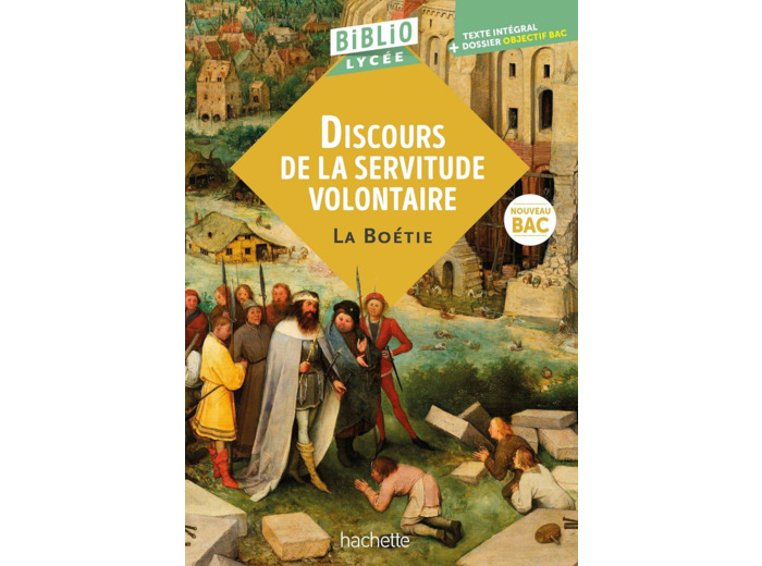 BIBLIOLYCEE - DISCOURS DE LA SERVITUDE VOLONTAIRE, LA BOETIE - BAC 2026