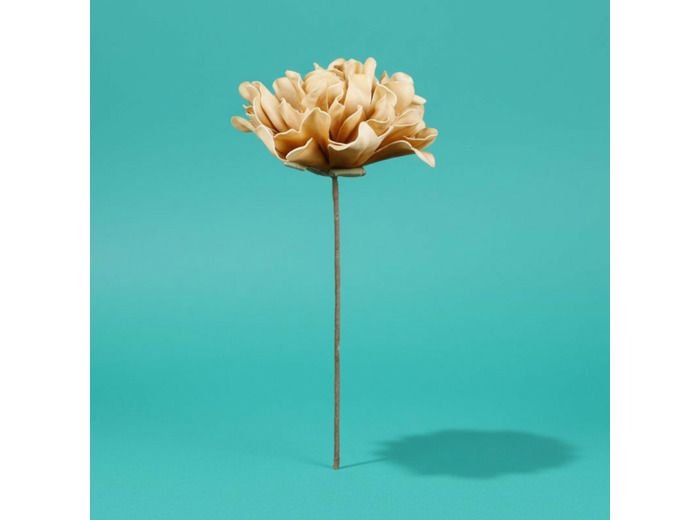 Fleur Hortensi Ocre Polyéthylène 35cm