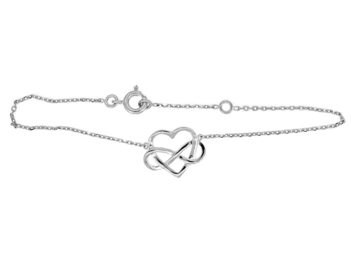 Bracelet en Argent 925 - COEUR INFINI