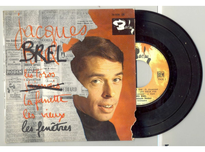 45 Tours JACQUES BREL "LES TOROS" / "LA FANETTE"
