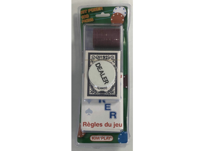 KIT POKER 100 PIONS de chez KIM'PLAY