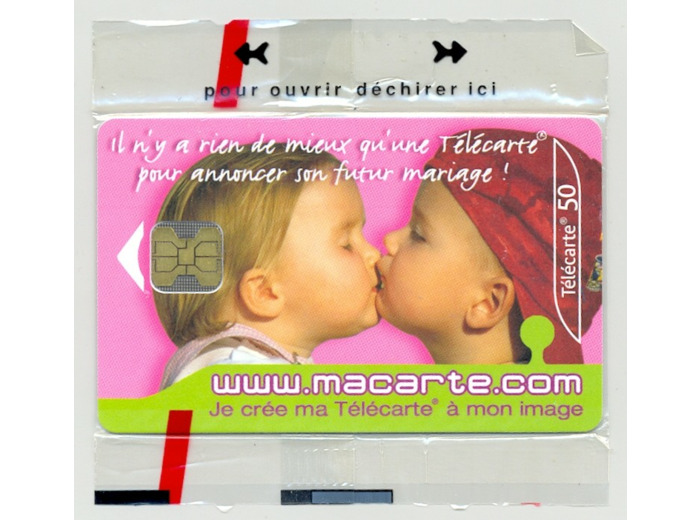TELECARTE NSB 50 UNITES 10/01 MACARTECOM 2 FUTUR MARIAGE F1177B