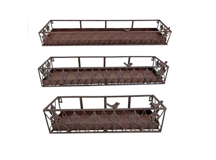 Ensemble de 3 supports jardinière muraux