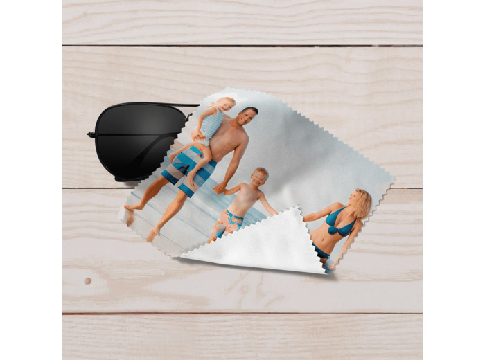 Essuie lunettes personnalisé en microfibre