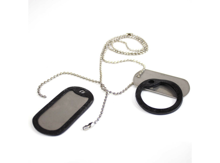 Plaques d'identité US + silencieux