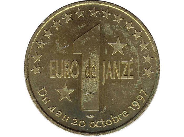 EURO TEMPORAIRE 1 EURO DE JANZE 1997 SUP