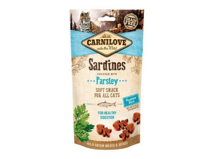CAT SEMI-HUMIDE SARDINE/PERSIL 50G CARNILOVE