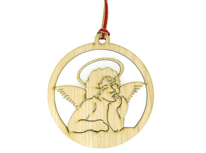 Pendentif en Erable 8,9cm - ANGE RAPHAEL