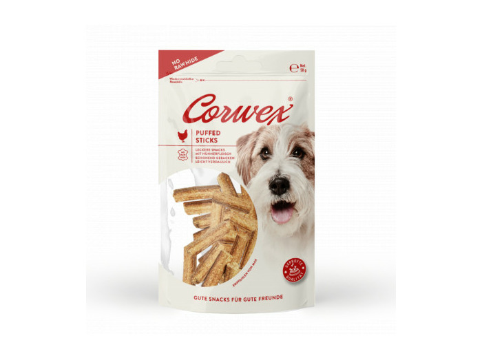 CORWEX, Sticks soufflés au poulet - 50g