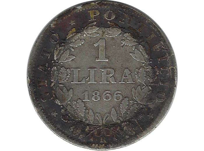 VATICAN 1 LIRA 1867 R XXI TB+ N1