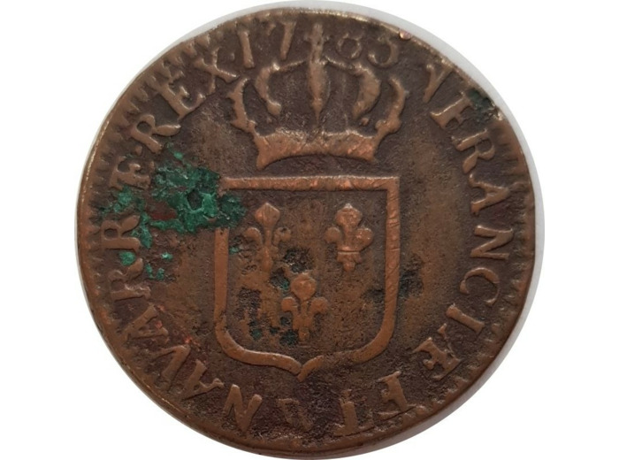 LOUIS XVI (1774-1792) 1 SOL 1785 W (Lille) TB+