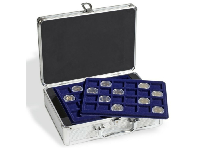 Valise CARGO S6 pour 144 pièces de 2 euro sous capsules 6 plateaux inclus 301163
