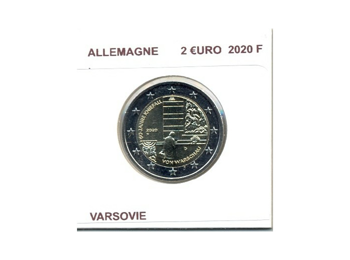 ALLEMAGNE 2020 F  2 EURO COMMEMORATIVE VARSOVIE SUP