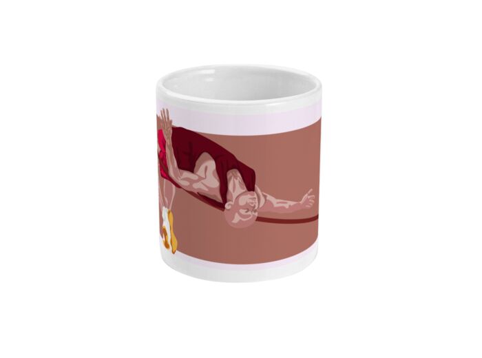 Tasse ou mug athlétisme "Saut hauteur homme" - Personnalisable