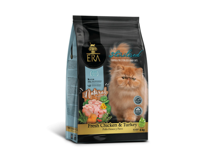 ERA Sans Céréales au poulet & dinde pour chats stérilisés - 3KG